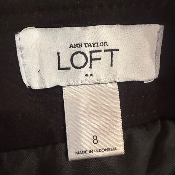 ANN TAYLOR LOFT WOMENS BLACK PENCIL SKIRT SIZE 8 - Picture 5 of 6